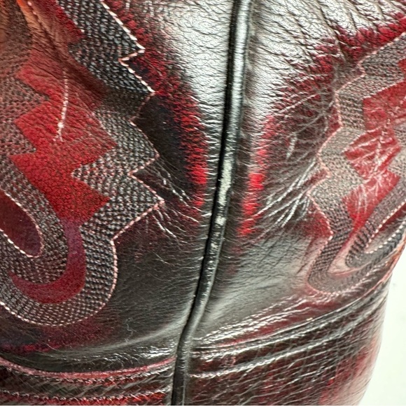 Lucchese Men’s Ostrich Quill Boots Round Toe Cowboy Western Classic Size 9A - Picture 14 of 15